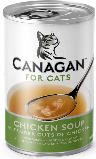CANAGAN Conservă pentru pisici, supă cu Pui 140g