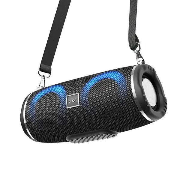 Boxa Portabila Bluetooth HOCO HC12, 10W, RGB, Waterproof, Neagra