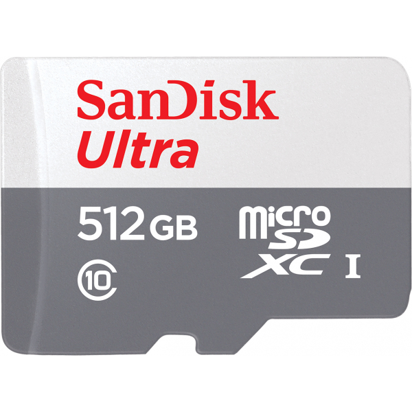 Card Memorie microSDXC SanDisk Ultra, 512Gb, Clasa 10 SDSQUNR-512G-GN3MN