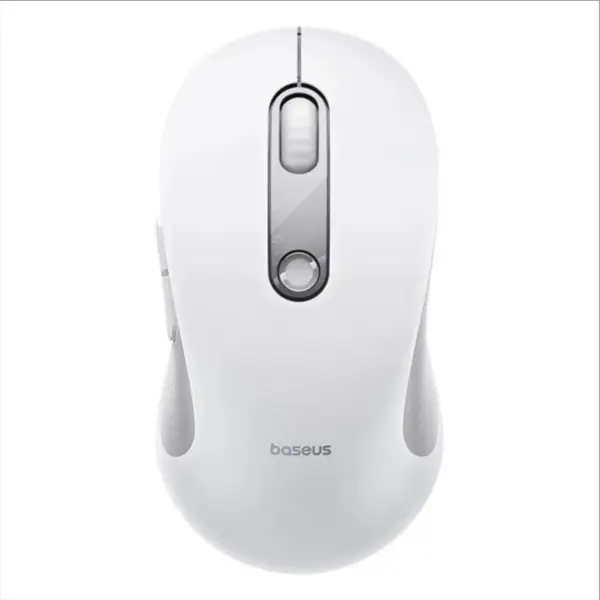Mouse Wireless Baseus F02, 1600DPI, BT / Wi-Fi, Alb B0203302