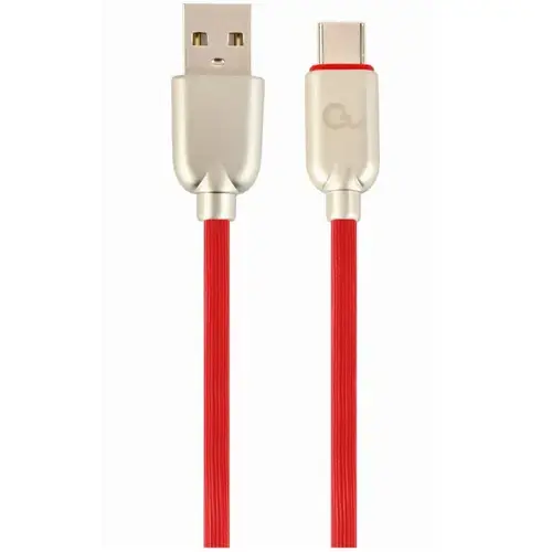Cablu alimentare si date Gembird, USB 2.0 (T) la USB 2.0 Type-C (T), 2m, Rosu, CC-USB2R-AMCM-2M-R
