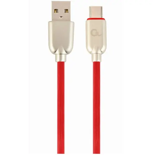 Cablu alimentare si date Gembird, USB 2.0 (T) la USB 2.0 Type-C (T), 2m, Rosu, CC-USB2R-AMCM-2M-R