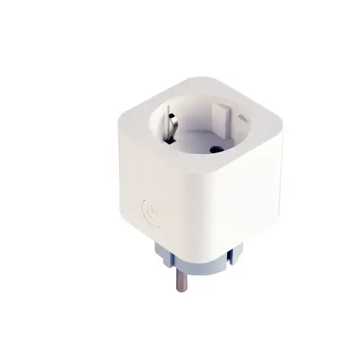 Priza inteligenta Gembird TSL-PS-S1M-01-W, Contor de consum, Aplicatia Tuya, Control Vocal Alexa si Google Assistant (Alb)