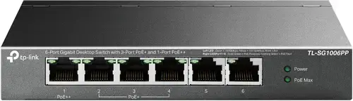 Switch Tp-Link TL-SG1006PP, Gigabit, 6 Porturi, PoE