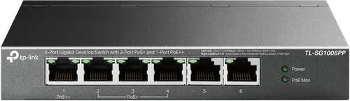 Switch Tp-Link TL-SG1006PP, Gigabit, 6 Porturi, PoE