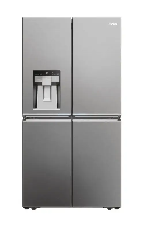 Side By Side Haier HCR7918EIMP, 601 l, No Frost, Clasa E, Control touch, Dispenser apa si gheata, 4 usi, My Zone, Humidity Zone, ABT, Ventilator H 177.5 cm (Inox)
