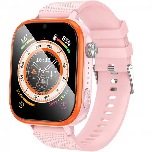 Smartwatch HOCO Y101 Kids Call, Bluetooth, Ecran 2.5D 1.83inch, 1GB RAM, 16GB Flash, GPS, Wi-Fi, 4G microSIM (Roz)