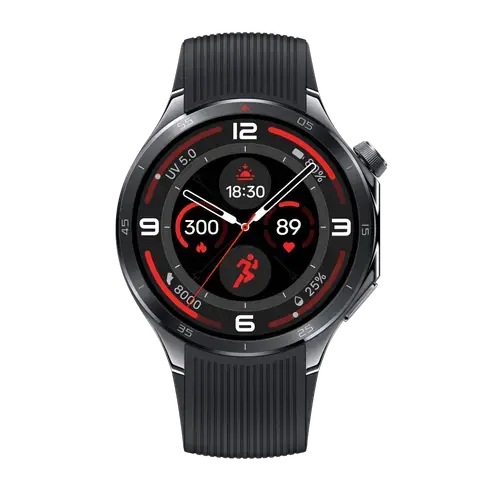 Smartwatch OnePlus Watch 3, Ecran LTPO AMOLED 1.5inch, Procesor Snapdragon W5, 32GB Flash, Bluetooth, NFC, Wi-Fi, IP68 5 ATM, Wear OS (Negru)