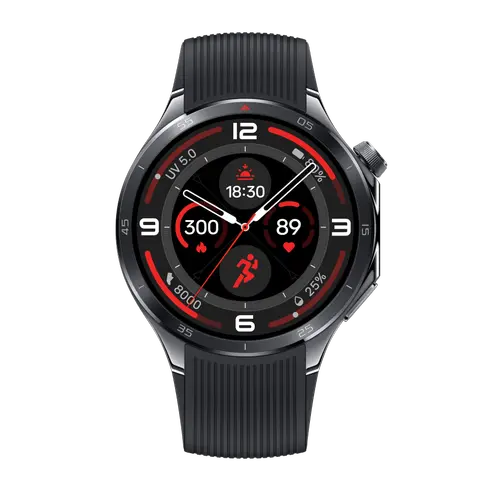 Smartwatch OnePlus Watch 3, Ecran LTPO AMOLED 1.5inch, Procesor Snapdragon W5, 32GB Flash, Bluetooth, NFC, Wi-Fi, IP68 5 ATM, Wear OS (Negru)