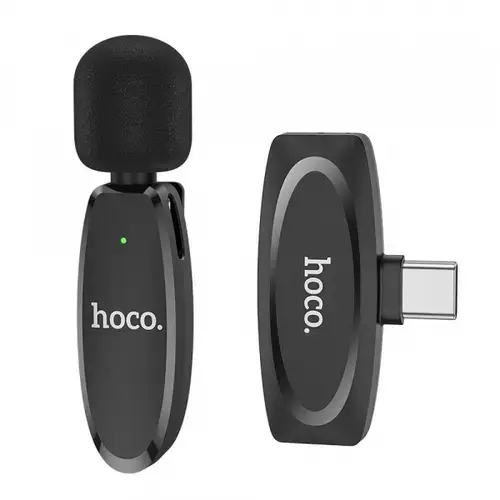 Lavaliera HOCO L15, USB-C (Negru)