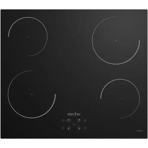Plita incorporabila Arctic ARSI6440MTB, Inductie, 4 zone de gatit, Touch control, Negru