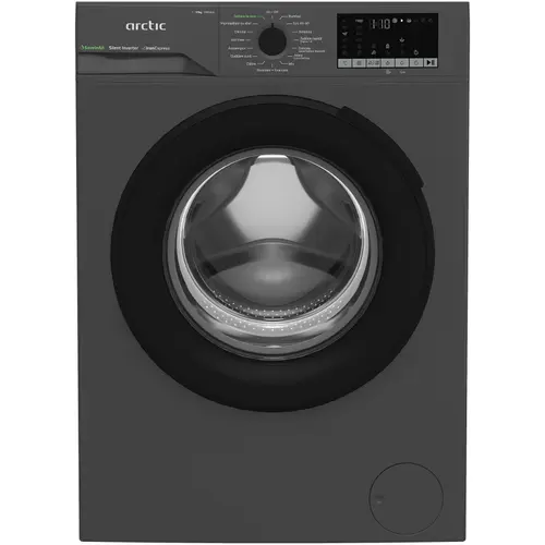 Masina de spalat rufe slim Arctic APLM2WFSU210411A, 10 Kg, 1400 RPM, Clasa A, Motor Silent Inverter, Recycled Tub, Steam, Child Lock, Add-In (Antracit)