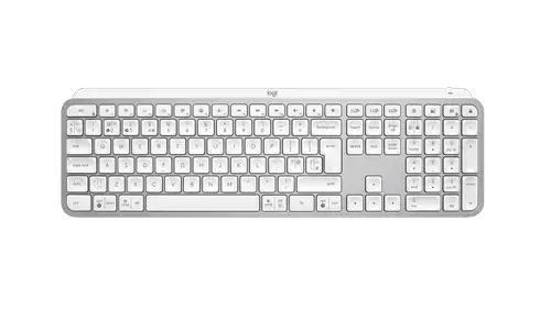 Tastatura Wireless Logitech MX Keys S, Iluminare, Bluetooth, Logi Bolt, USB-C, Layout UK English (Alb)