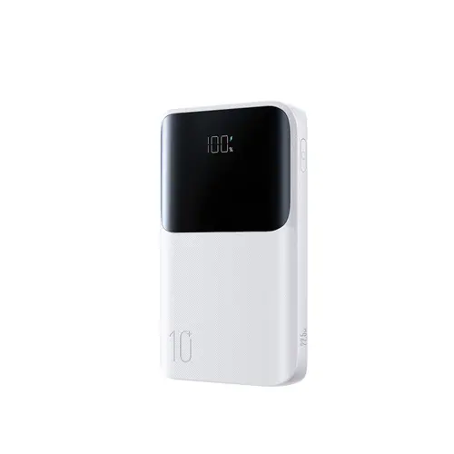 Baterie externa portabila Joyroom JR-QP191 Mini, 10000 mAh, LED, 22.5W, 2x USB-C, 1x USB-A, Alb