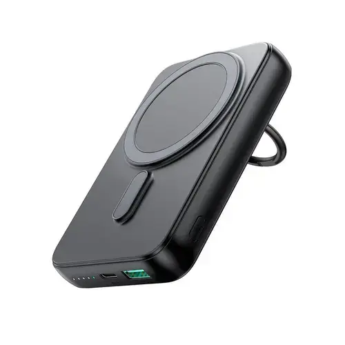 Baterie Externa MagSafe cu Suport Birou, 10000mAh - JoyRoom, Negru