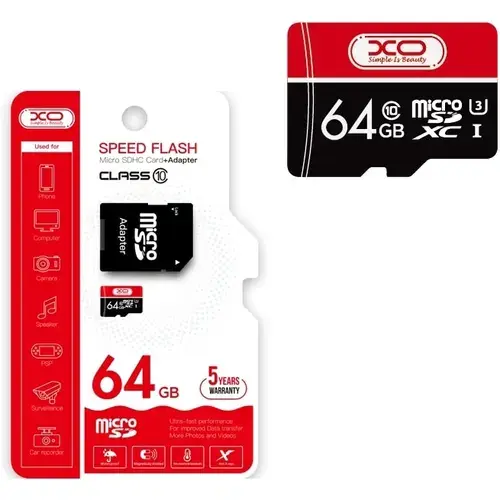 Card memorie XO 64GB CL10 Micro SD