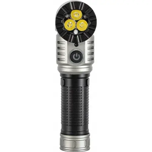 Lanterna Yato YT-085613, 20W, 2500lm, 5 moduri, rotativa, 150x36mm, Negru/Argintiu