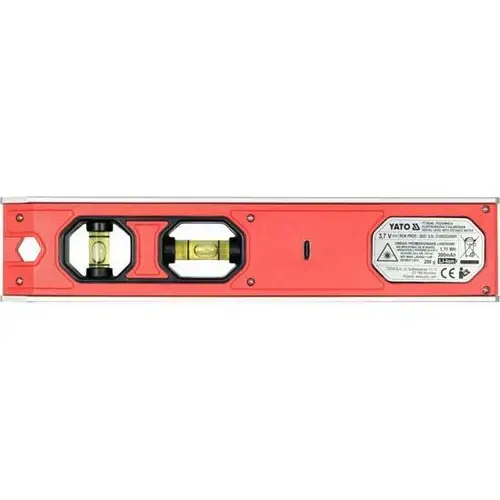 Nivela electronica torpedo Yato YT-30340, 230mm, laser rosu, 3 magneti, 230x20x47mm