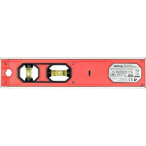 Nivela electronica torpedo Yato YT-30340, 230mm, laser rosu, 3 magneti, 230x20x47mm