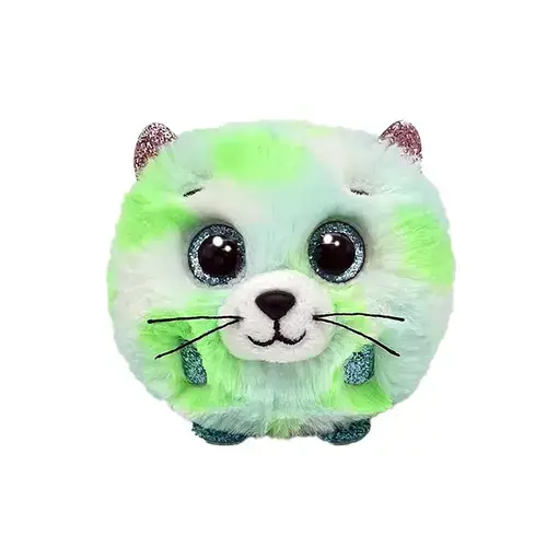 Jucarie de plus TY Beanie Balls Evie Pisica Verde, 8cm