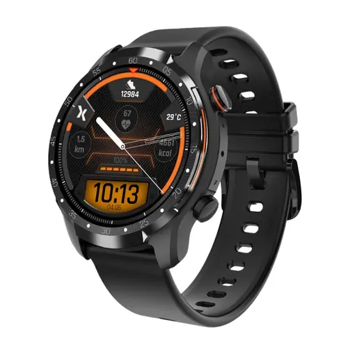 Smartwatch Maxcom FW01 Uran eSIM, Ecran AMOLED 1.39inch, GPS, Pedometru, Monitorizare somn, oxigen, presiune, Notificari, IP68 (Negru)
