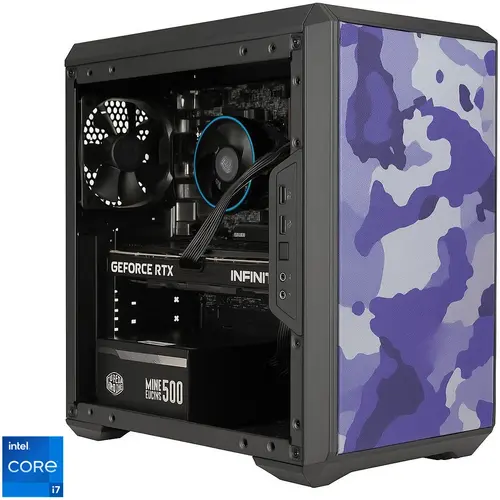 Calculator Sistem PC Gaming BLEU JOUR cu procesor Intel® Core™ i7-12700KF pana la 5.0GHz, 32GB DDR4, 1TB SSD, NVIDIA® GeForce RTX™ 5060 Ti 8GB GDDR7, Windows 11 Pro