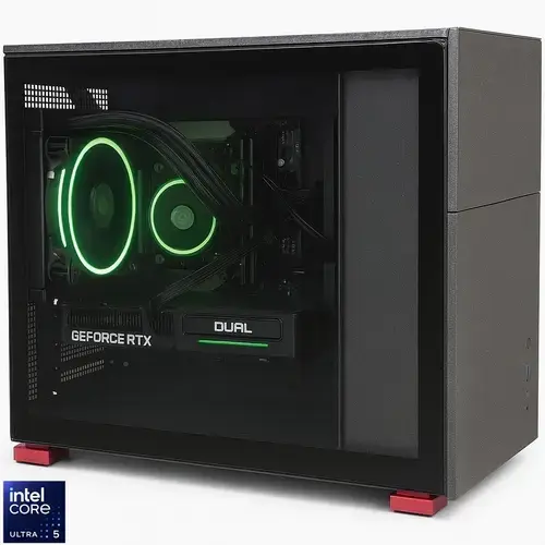 Calculator Sistem PC Gaming BLEU JOUR cu procesor Intel® Core™ Ultra 5 225 pana la 4.9GHz, 16GB DDR5, 1TB SSD, NVIDIA® GeForce RTX™ 5050 8GB GDDR6, Windows 11 Pro