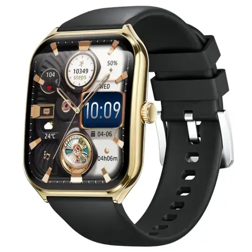 Ceas inteligent Maxcom FW74 Aurum Slim, Ecran AMOLED 1.93inch, Autonomie 7 zile, IP67 (Auriu)