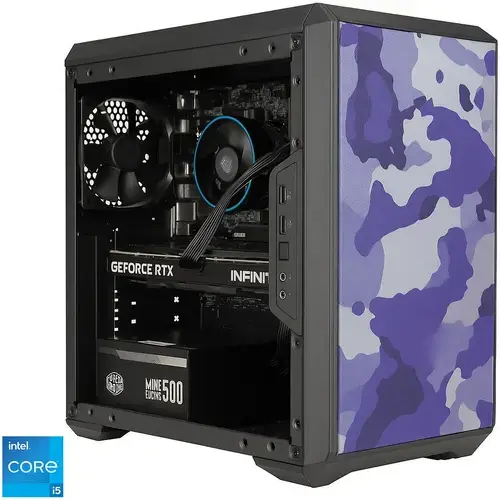 Calculator Sistem PC Gaming BLEU JOUR cu procesor Intel® Core™ i5-12400F pana la 4.4GHz, 16GB DDR4, 1TB SSD, NVIDIA® GeForce RTX™ 5060 8GB GDDR7, Windows 11 Pro