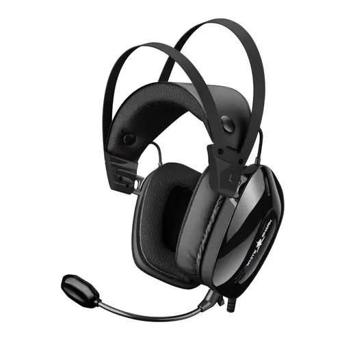 Casti Gaming cu fir White Shark GOTTAN Over-Ear, Stereo, PC, PS4/5, Xbox/MAC (Negru)