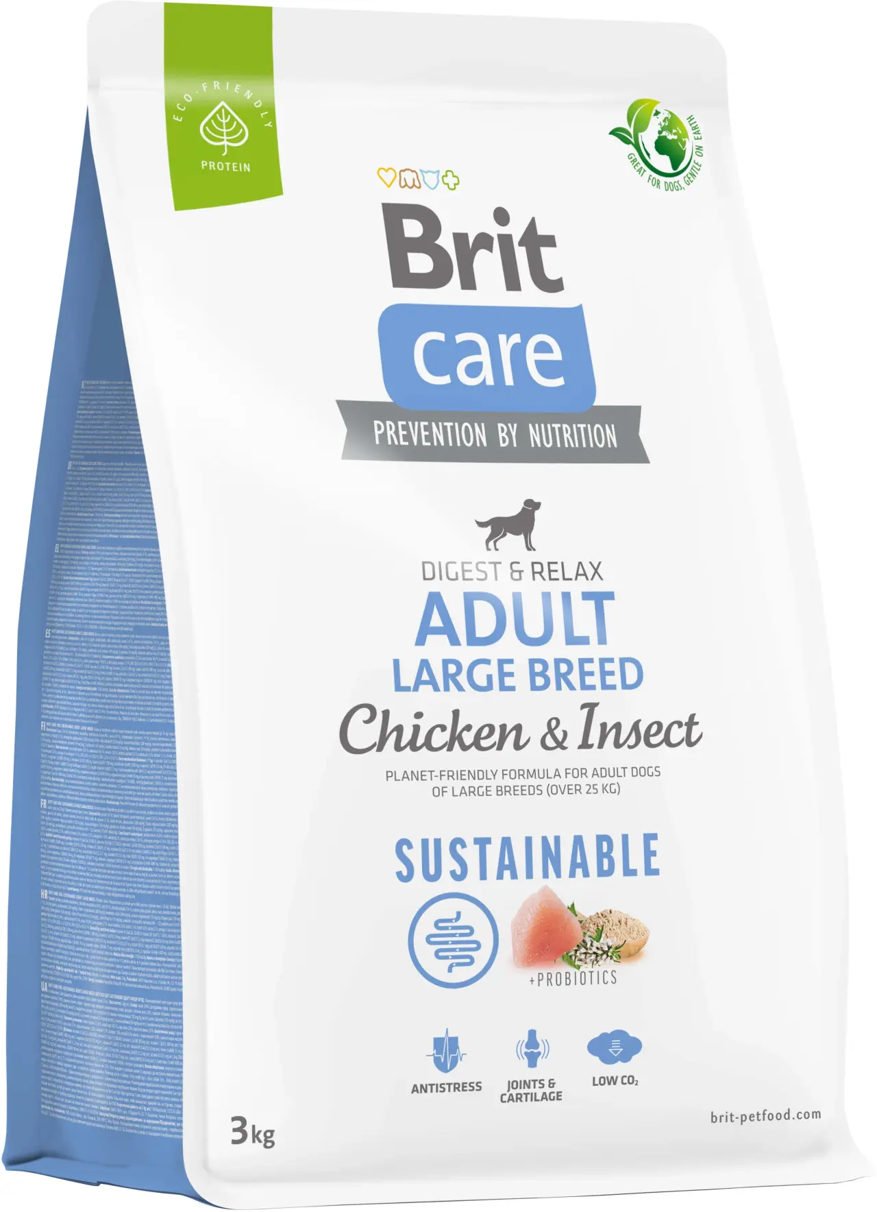 BRIT CARE Sustainable Adult Large Breed, cu Pui şi Insecte