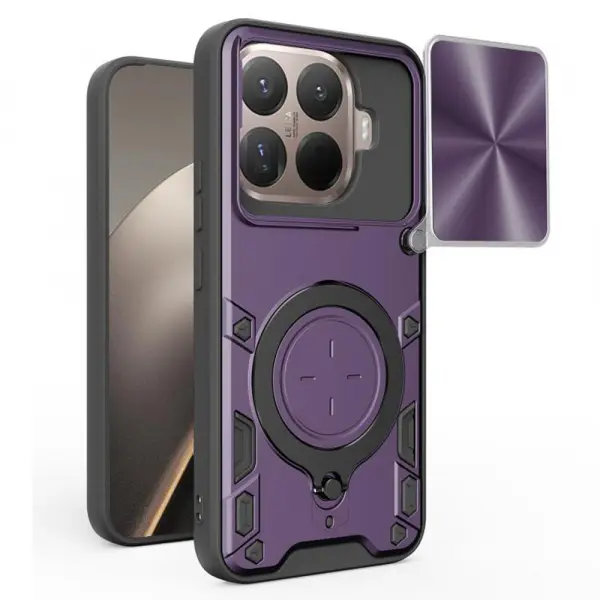 Husa pentru Xiaomi 15T Pro, Techsuit, CamGuard Pro, Mov