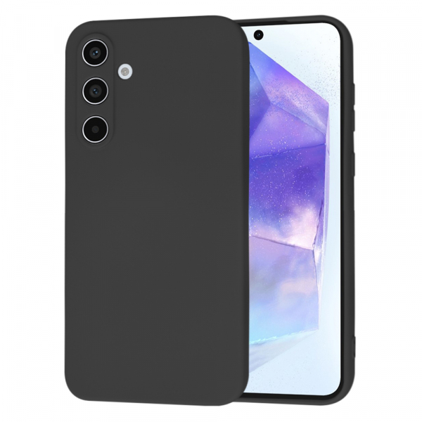 Husa pentru Samsung Galaxy A55 5G A556, Techsuit, SoftFlex, Neagra