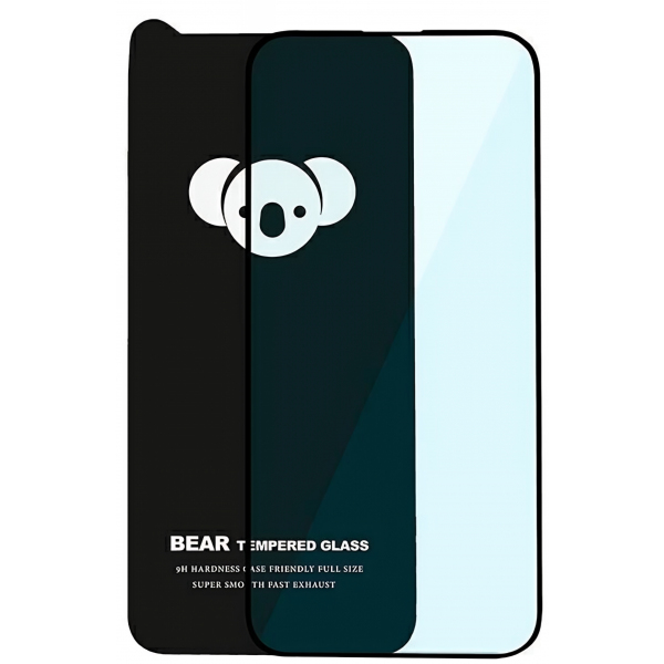 Folie de protectie Ecran Bear HD pentru Apple iPhone 17 Air, Sticla Securizata, Full Glue, Neagra