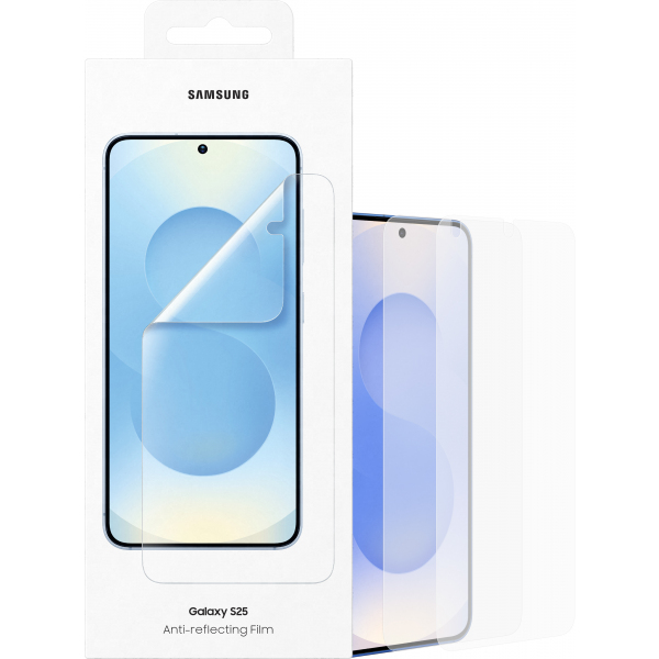 Folie de protectie Ecran Anti-reflecting pentru Samsung Galaxy S25 S931, Plastic, Set 2 bucati EF-US931CTEGWW