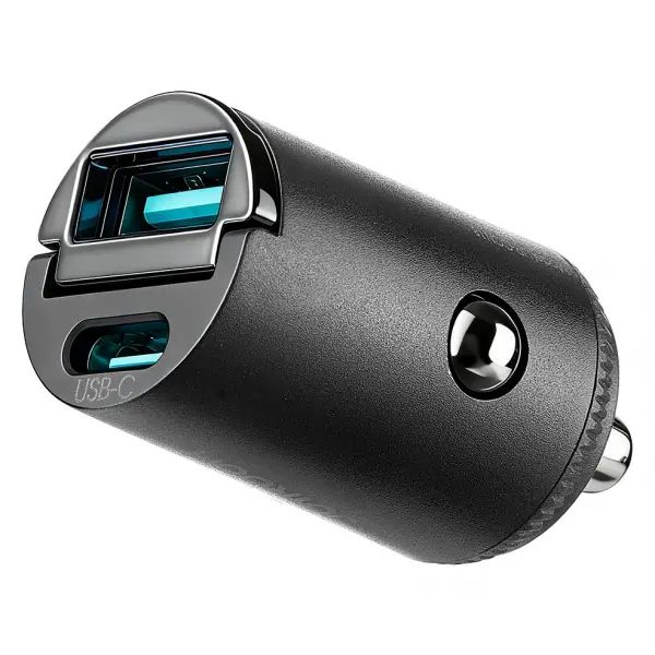 Incarcator Auto Joyroom JR-CCN18, 65W, 1 x USB-A - 1 x USB-C, Negru