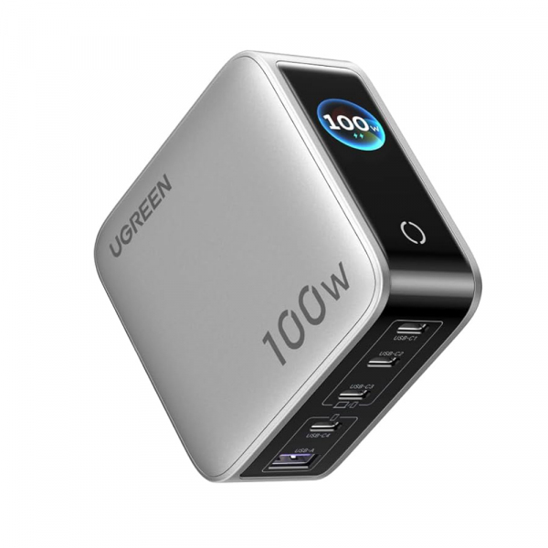 Incarcator Retea UGREEN X773 (65620B), 100W, 1 x USB-A - 4 x USB-C, Gri