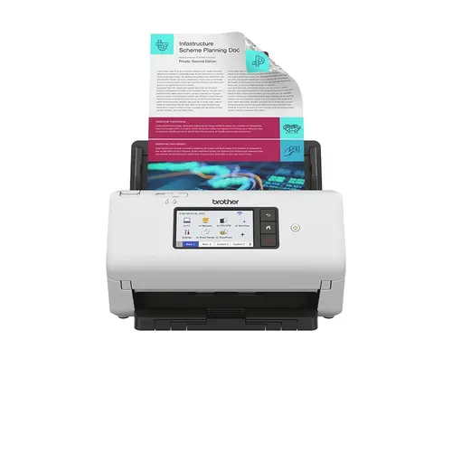 Scanner Brother ADS-4700W, A4, Duplex, Retea, Wi-Fi (Alb)