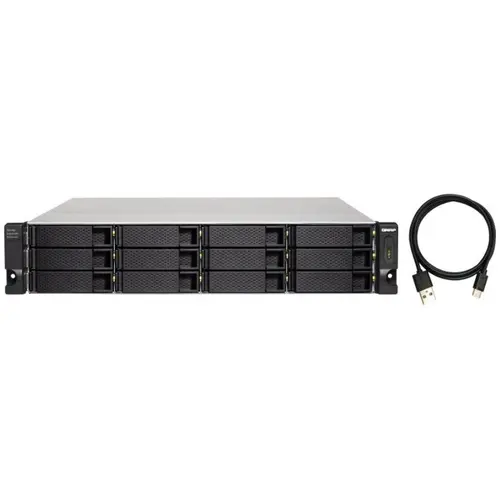 Extensie NAS. R1200C 12-Bay, 2.5/3.5 SATA 6Gbps HDD (neincluse), LAN 1xUSB 3.1 Gen2 Type-C device, 2U