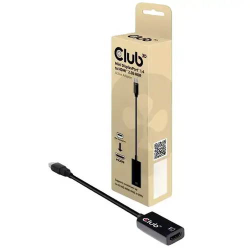 Adaptor Club3D CAC-1180, Mini DisplayPort 1.4 - HDMI 2.0b