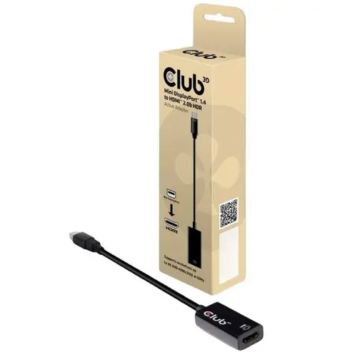 Adaptor Club3D CAC-1180, Mini DisplayPort 1.4 - HDMI 2.0b