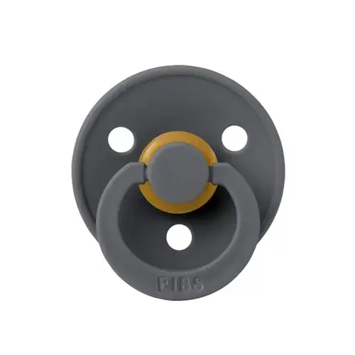 Suzeta Colour Latex pentru bebelusi BIBS, cu tetina rotunda, 0 luni +