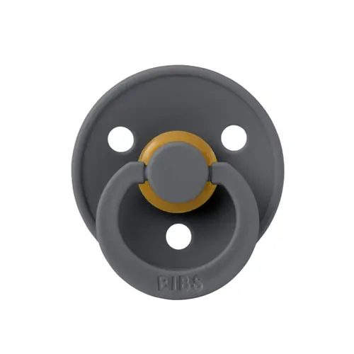 Suzeta Colour Latex pentru bebelusi BIBS, cu tetina rotunda, 0 luni +