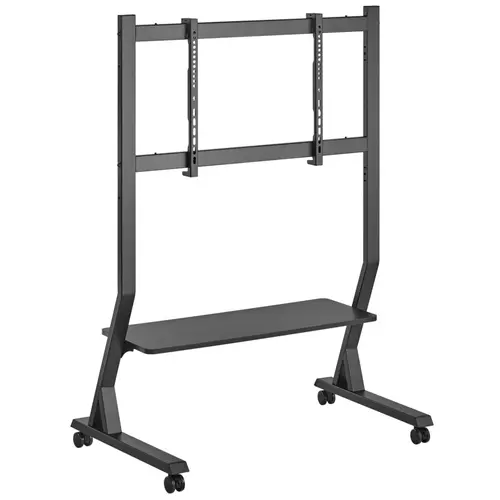 Stand TV mobil pe roti Techly, ICA-TR325, universal, raft inlcus, 45 - 90 inch, Negru