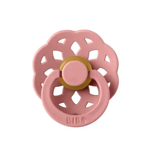 Suzeta Boheme Latex BIBS Dusty Pink, tetina rotunda, 0 luni +