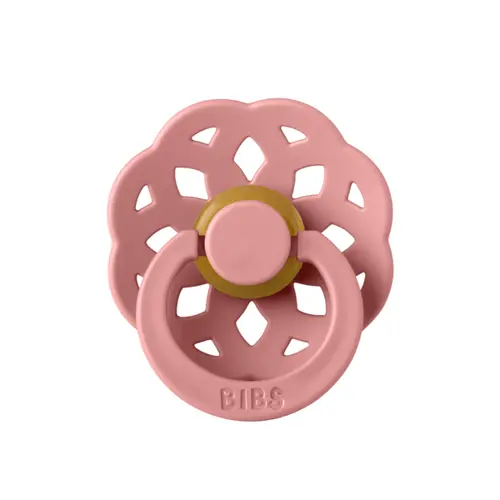 Suzeta Boheme Latex BIBS Dusty Pink, tetina rotunda, 0 luni +