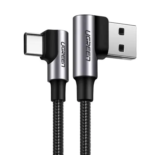 Cablu de date Ugreen, USB - USB-C, 3A, 2 m, Gri