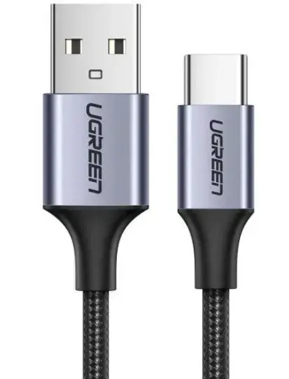 Cablu Date si Incarcare USB-A - USB-C UGREEN US288, 20W, 0.5m, Negru
