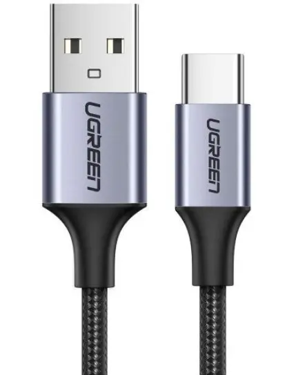 Cablu Date si Incarcare USB-A - USB-C UGREEN US288, 20W, 0.5m, Negru
