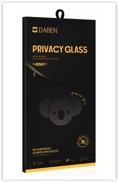 Folie de protectie Ecran Privacy Bear pentru Apple iPhone 14, Sticla Securizata, Full Glue